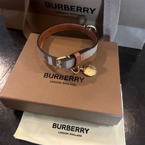 burberry dog collars|authentic burberry dog collar.